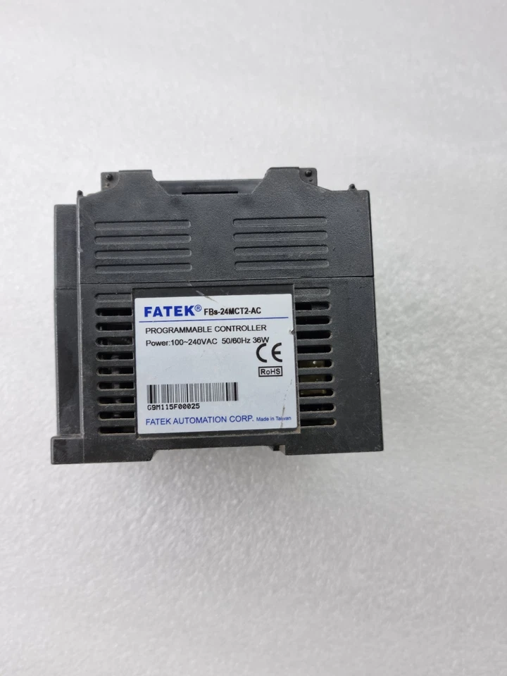 FATEK FBS-24MCT2-AC PROGRAMMABLE CONTROLLER 100-240VAC 50/60Hz 36W FOR PARTS